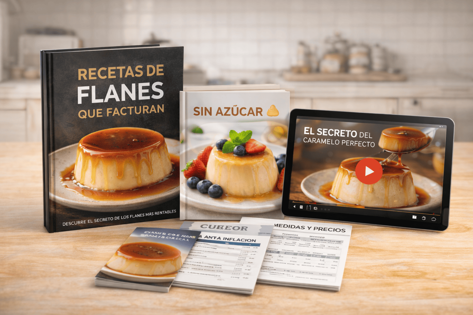 MEGAPACK: Recetas de Flanes sin Horno